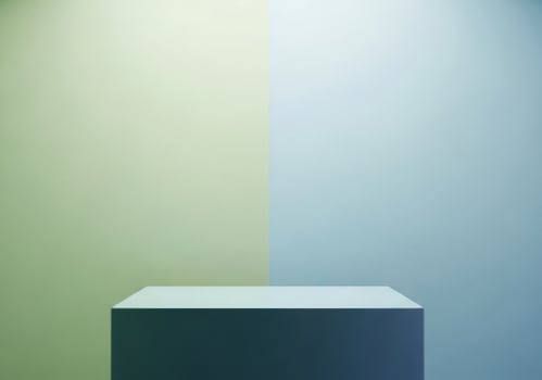 Empty pedestal with soft lighting photo