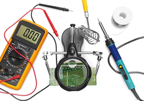 Tools to use in repair electronic photo