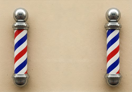 Logo Mockup or Presentation for Barber Shop photo