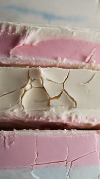 Sweet Layers of Pink and White Creamy Delight. photo