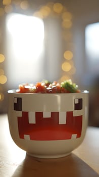 Adorable Food Bowl Makes Mealtime Fun and Playful. photo