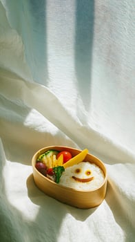 Happy Face Bento Box Meal A Fun and Healthy Lunch Idea photo
