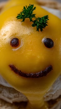 Smiley Face Breakfast A Delicious Surprise for a Happy Morning Meal photo