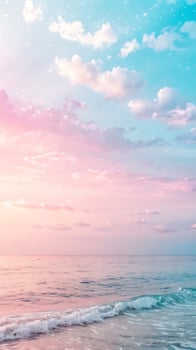 Modern holographic background with dynamic waves and iridescent sparkles, created specifically for social networks photo