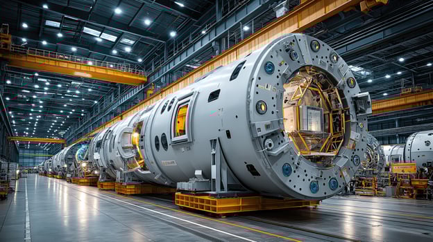 Tunnel boring machine manufacturing facility, advanced technology shaping underground infrastructure photo