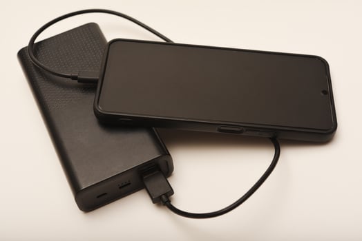 Energizing a phone from a backup battery photo