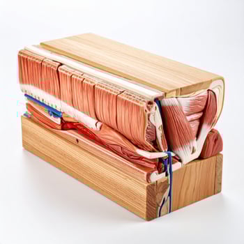 3D diagram of muscle cross-sectional anatomy photo