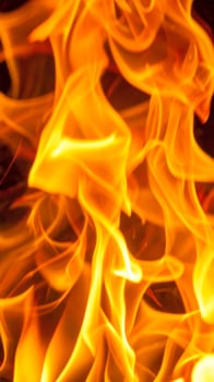 Close-up of fiery flames as the background photo