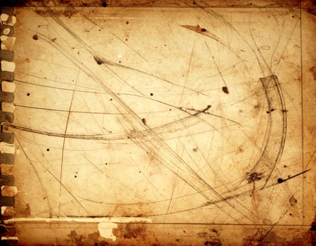 Vintage distressed paper with an aged, grungy texture as a background design photo