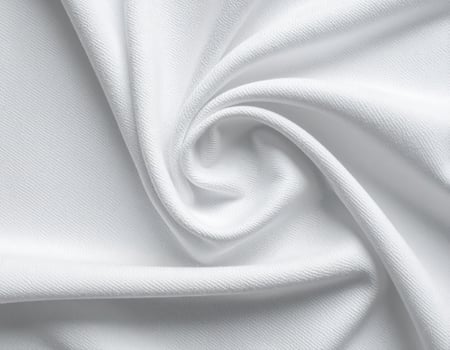 Close-up of a simple cotton fabric with a textured pattern as the background. photo