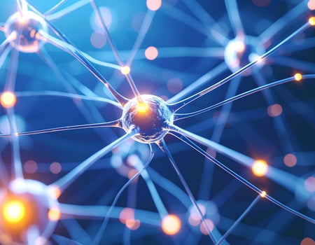 Visualization of nerves and electrical signals within the nervous system photo