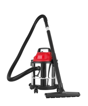 Vacuum cleaner on a white back photo