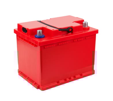 Car battery isolated on a white back photo