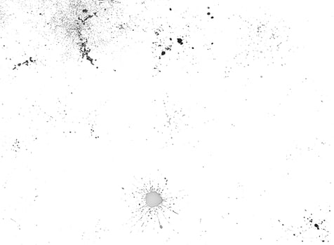 Grunge Ink Splatter Texture on White Background photo