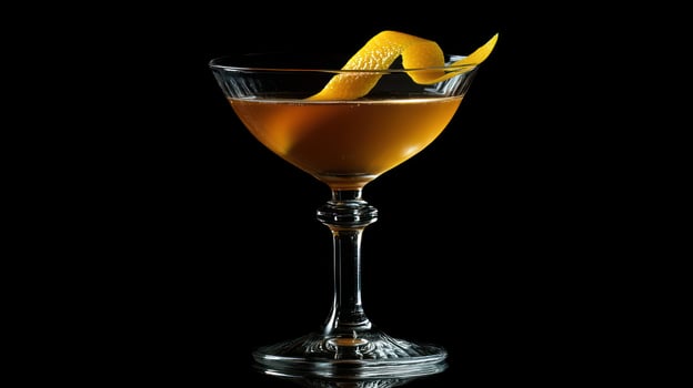 A cocktail in a vintage glass photo
