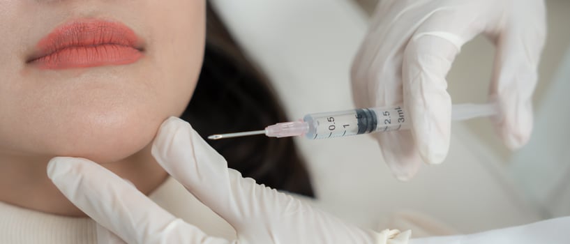 Cosmetic surgery,. skin whitening injection, filler injection, Skin reface, beautiful Asian girls receive beauty treatments at beauty clinic, skincare, pore rejuvenation, wrinkle, baby face photo