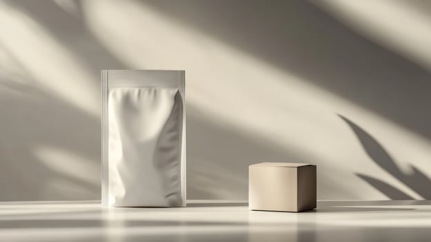 Creamy packaging mockup photo