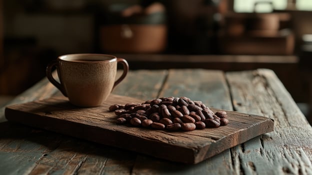 Rustic coffee still life photo