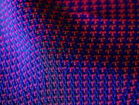 Vibrant Blue and Pink Knit Textile CloseUp Texture for Design Inspiration photo