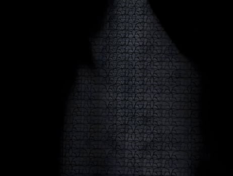 Dark Grey Textured Background Abstract Netting Pattern for Design Projects photo