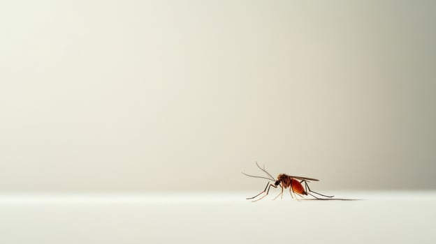 Close-up of a mosquito on a light background photo