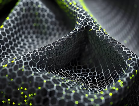 Abstract Hexagonal Mesh Futuristic Network Texture photo
