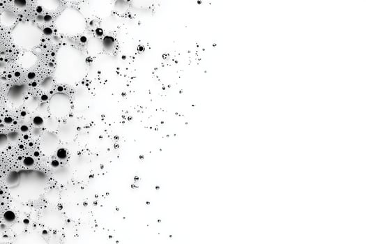 A black and white background with bubbles photo