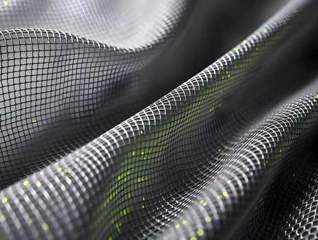 Abstract Grid Texture Wavy Metallic Mesh Background for Design Projects photo