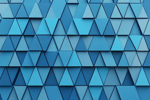 Blue triangles abstract background 3d illustration photo