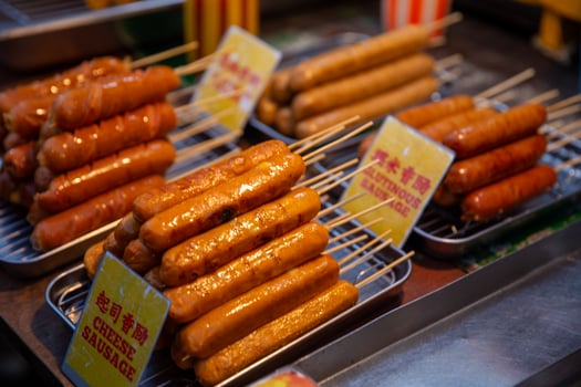 Chinese style sausages photo
