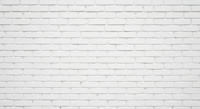 Clean White Brick Wall Texture Background with Subtle Shadows and Grout Lines photo