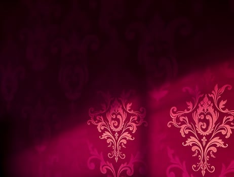 Crimson Damask Elegant Background Texture photo