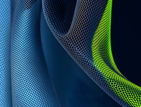 Abstract Grid Dynamic Blue Lime Green Mesh Texture photo