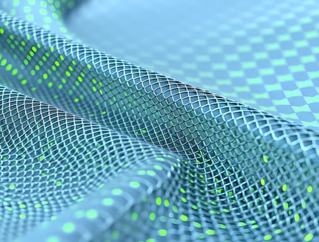 Abstract Mesh Network Futuristic Teal Grid Texture Background photo