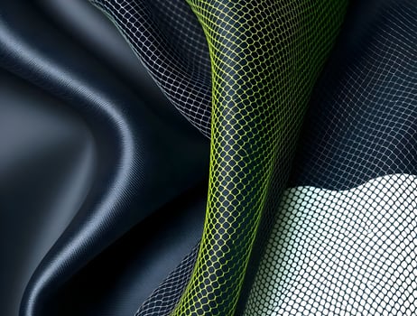 Abstract Mesh and Fabric Texture Dynamic Drape and Geometric Patterns photo