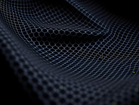 Hexagonal Mesh Abstract Dark Background Texture photo