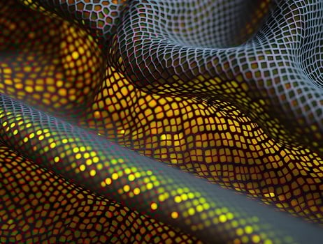 Mesmerizing Grid Abstract Texture with Golden Hues photo