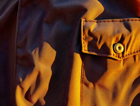 Golden Hour Textile CloseUp of Fabric Texture and Detail photo
