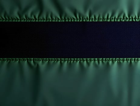 Detailed CloseUp Green Fabric with Dark Insert Stitching A Textural Masterpiece photo