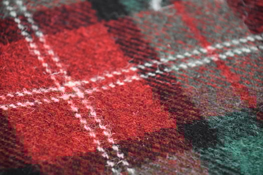 Red White Green Tartan Plaid Material Fabric photo