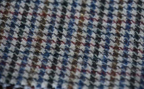 Herringbone Tweed Woven into a Fabric Textile photo