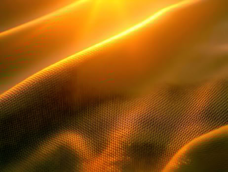 A close up of a yellow fabric with sun rays photo