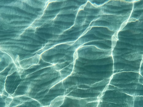Light reflection on the sea sand bottom through transparent water, Abstract textured background wallpaper. photo