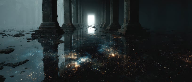 Cosmic dusk corridor of mystery photo