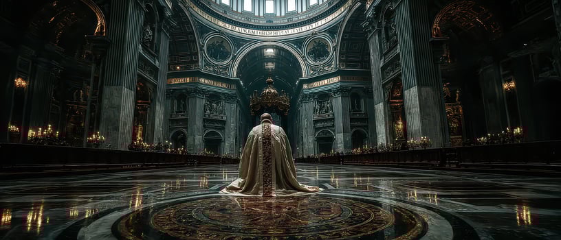 Stunning moment in grand cathedral photo