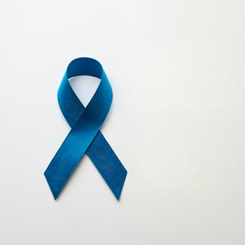 Blue Ribbon for Colon Cancer Awareness photo