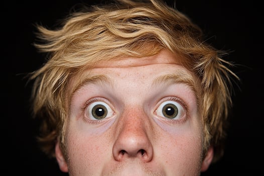 A man with a big mouth photo