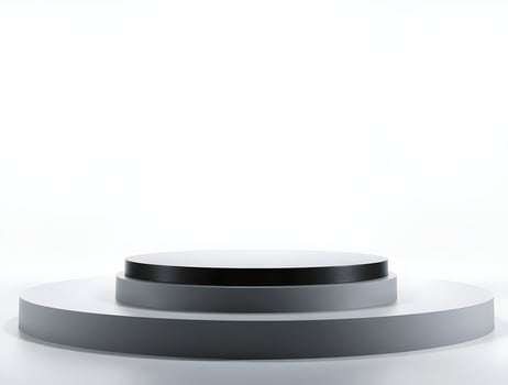 An empty podium with a black top photo