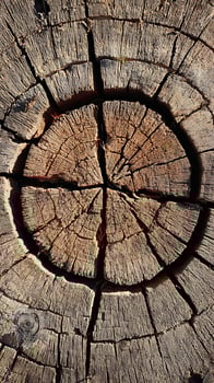 Cracked Wood Texture Reveals Age and Weathered Beauty. photo
