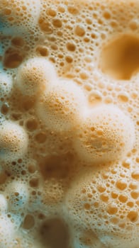 Foamy Texture of a Creamy Beverage Close Up. photo